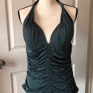 Athleta Aqualuxe tankini & scrunch skirt swimsuit